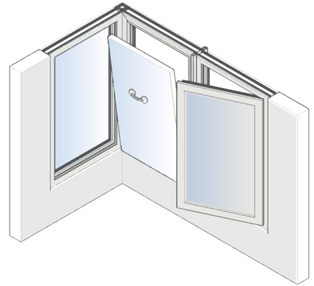 4th Generation Modern Horizontal UPVC Casement Window Soundproof Thermal Insulation PVC-U Factory Direct Customized Swing Villa