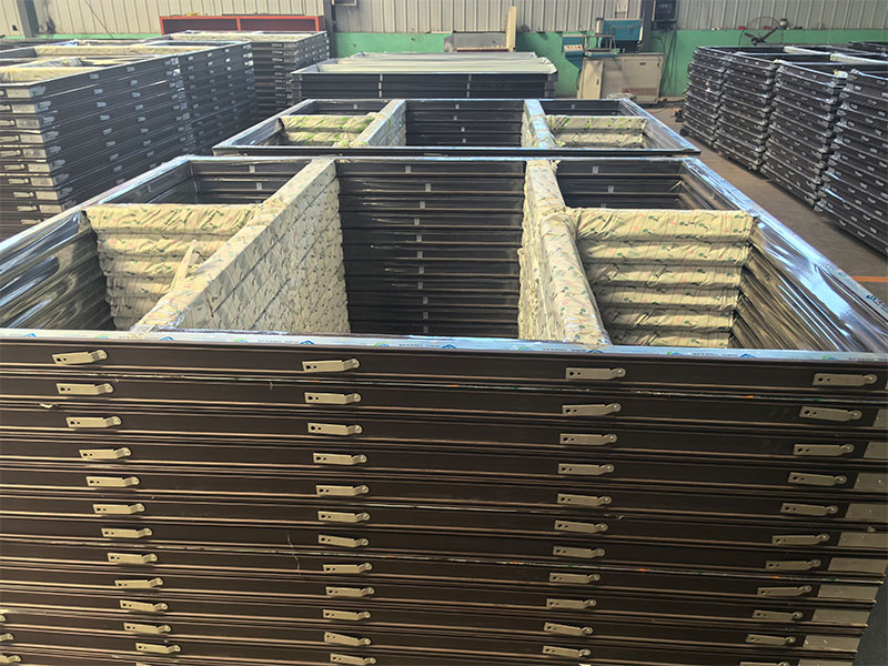 CHANGYI Upvc Double Tempered Glass Casement Windows Powder Spraying Hurricane Swing Villas Horizontal