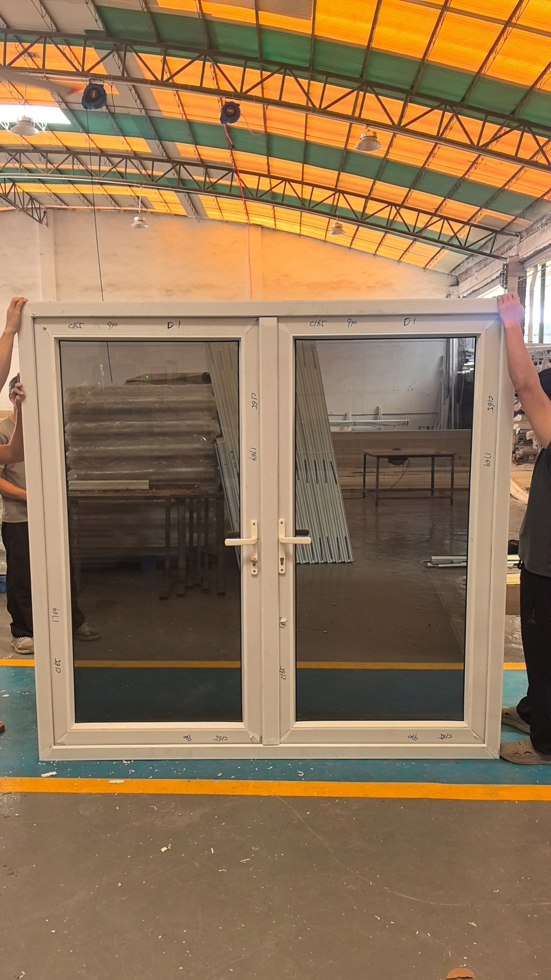 TOMA Customized High-quality Commercial Building Sliding Windows UPVC Windows Double-layer Glass PVC Sliding Windows