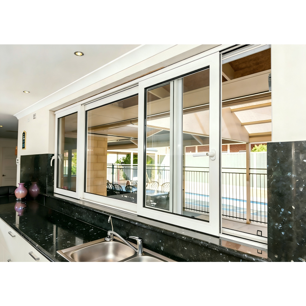 Hurricane Impact UPVC Sliding Windows Double Glazed Soundproof Energy Efficient Design
