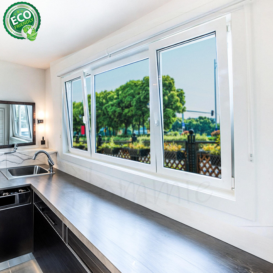 Commercial Energy Saving Thermal Break Aluminum Tilt And Turn Window Two Ways Open Upvc Vinyl Windows And Doors