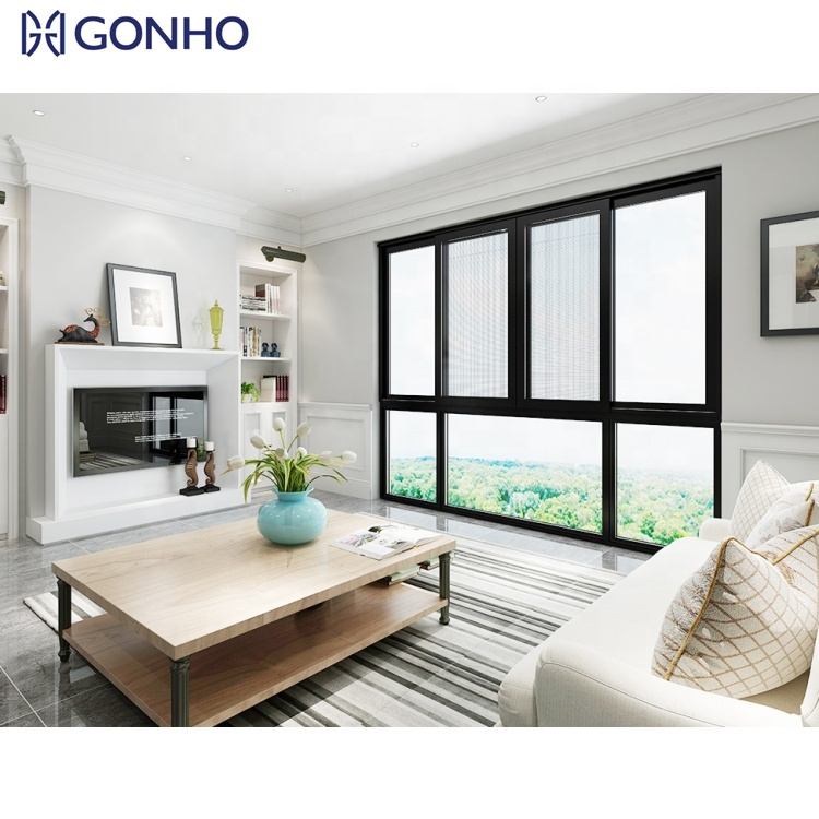 Australian Standard AS2047 Certificate Aluminum Slide Windows Heat Insulation Effect Aluminum Sliding Window Door And Window