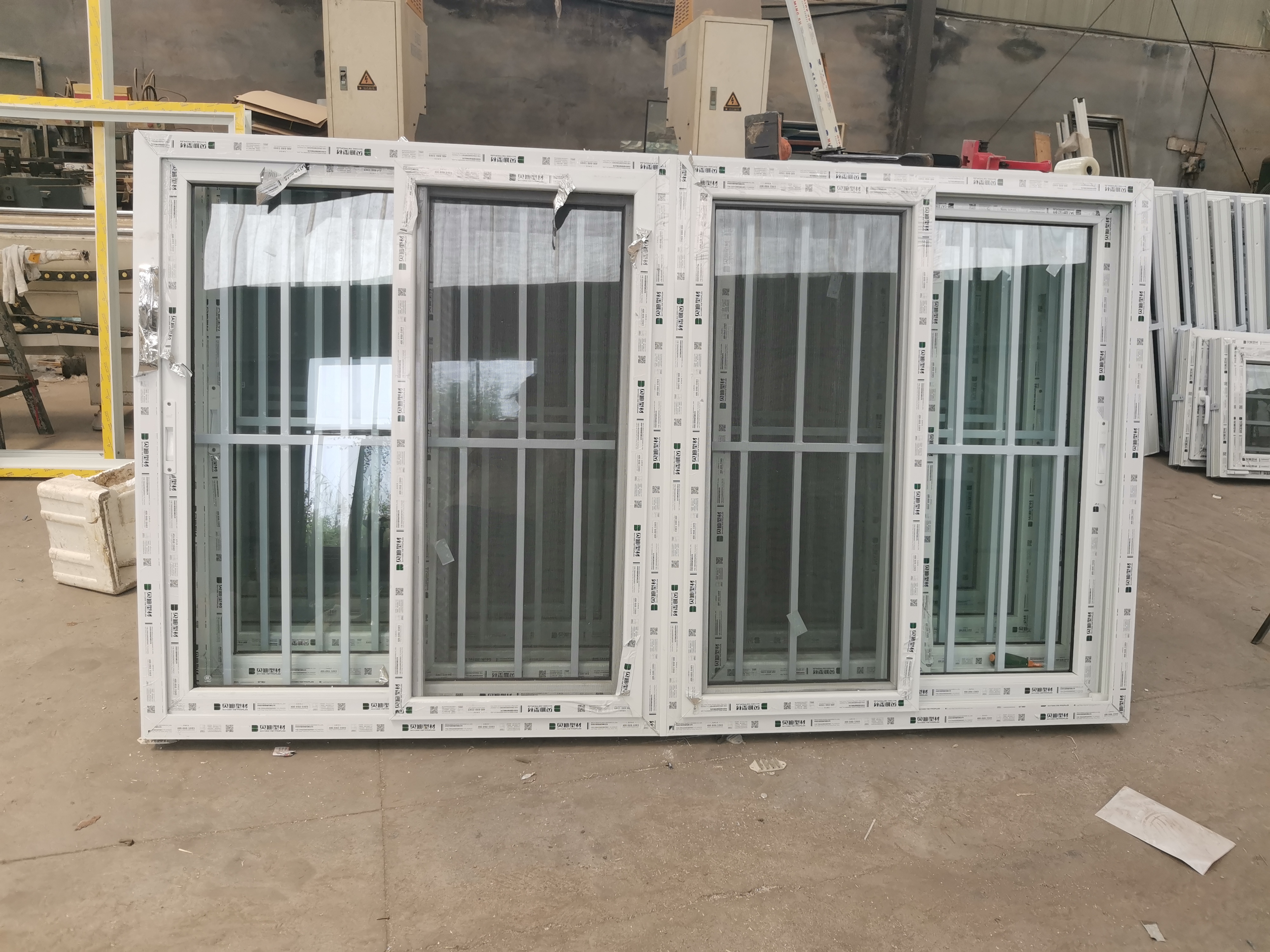 Factory Direct Price UPVC Latest Burglar Bars Security Window Design UPVC Double Glazed Sliding windows