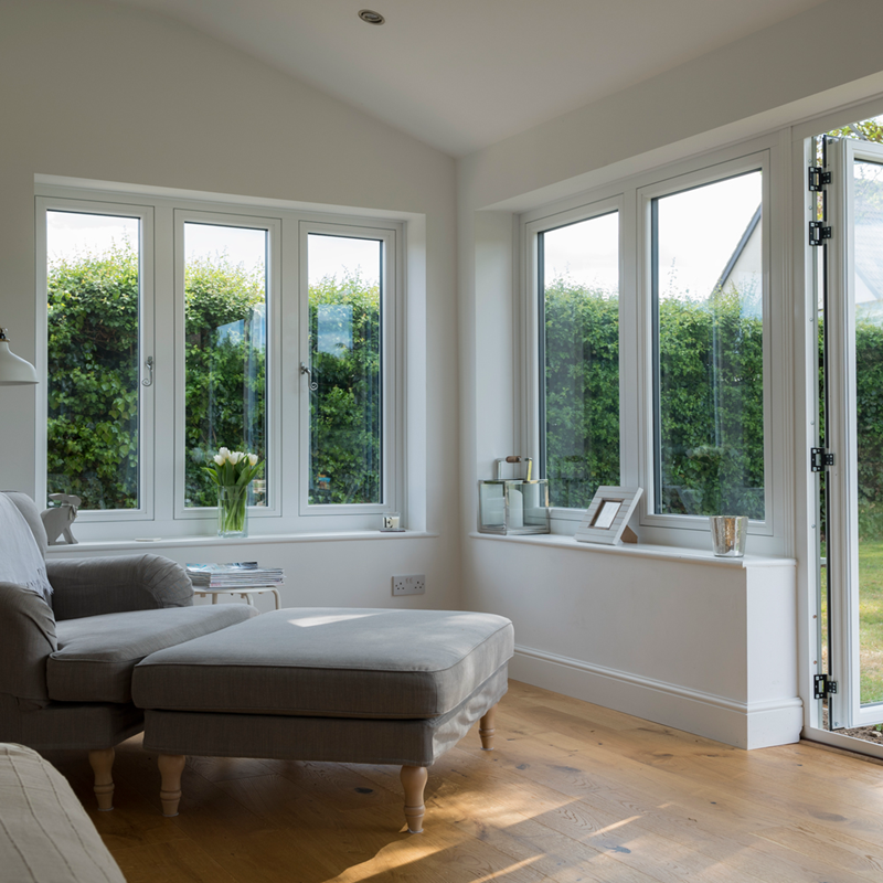 European Design Upvc Vinyl House Window White Double Glazing Swing PVC Window Casement Windows With Optional Automatic