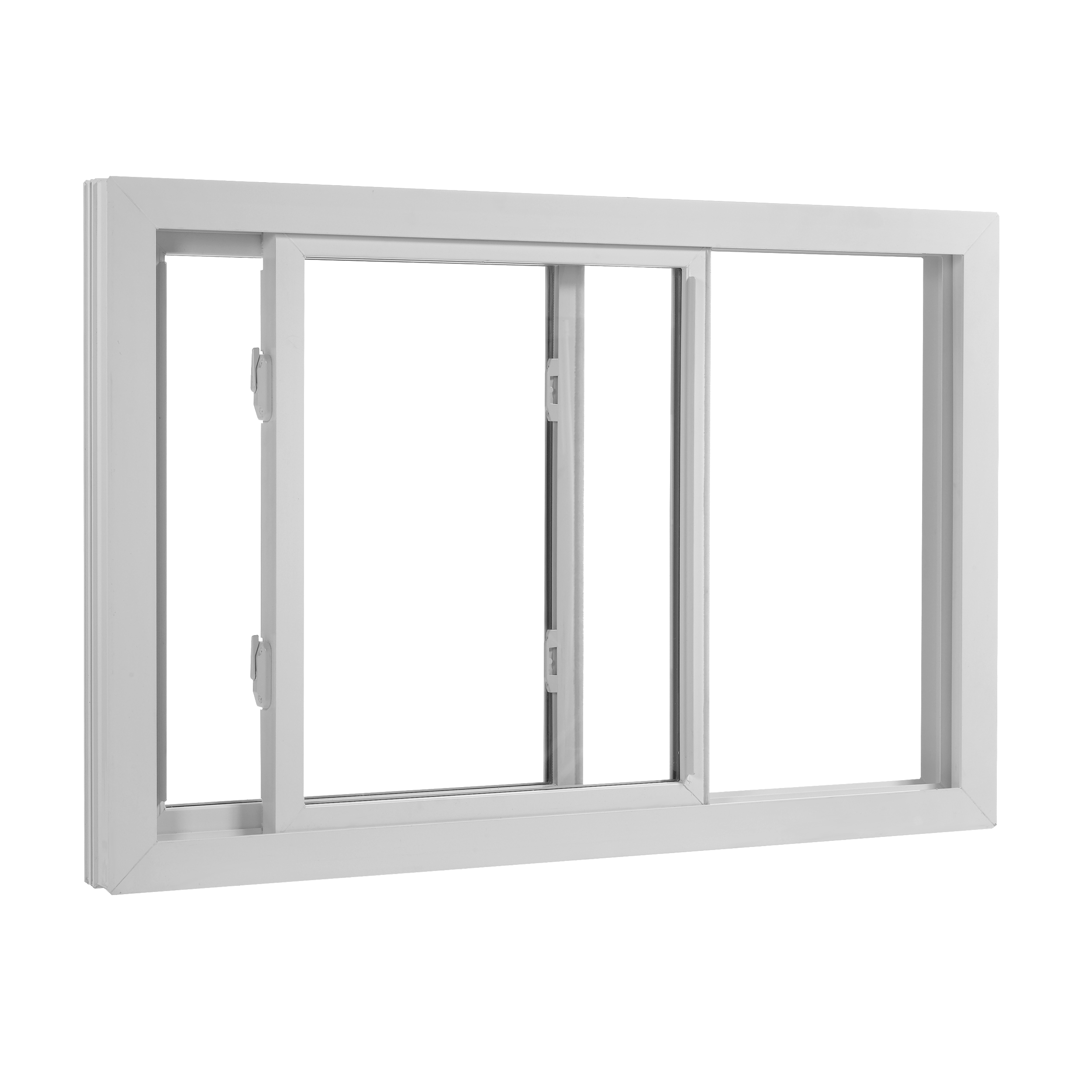 New Arrivals White Frame UPVC Tempered Glass Sliding Window Double Glass 10 Foot Bay Window for Living Room