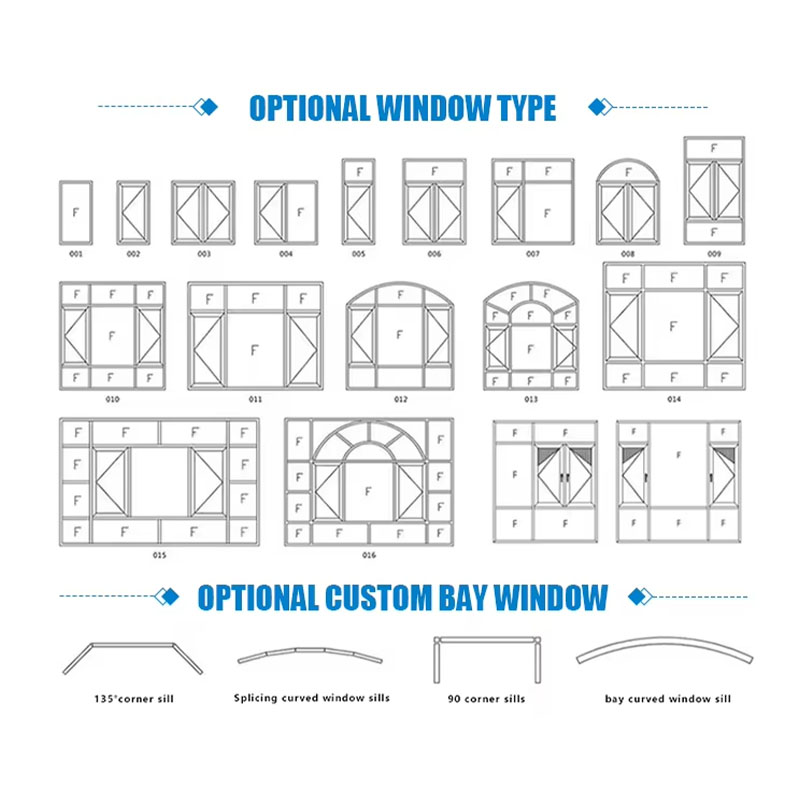 High Quality Upvc Double Glazed Design Energy Saving Window High Quality PVC Window Waterproof Pvc Double Sliding Window