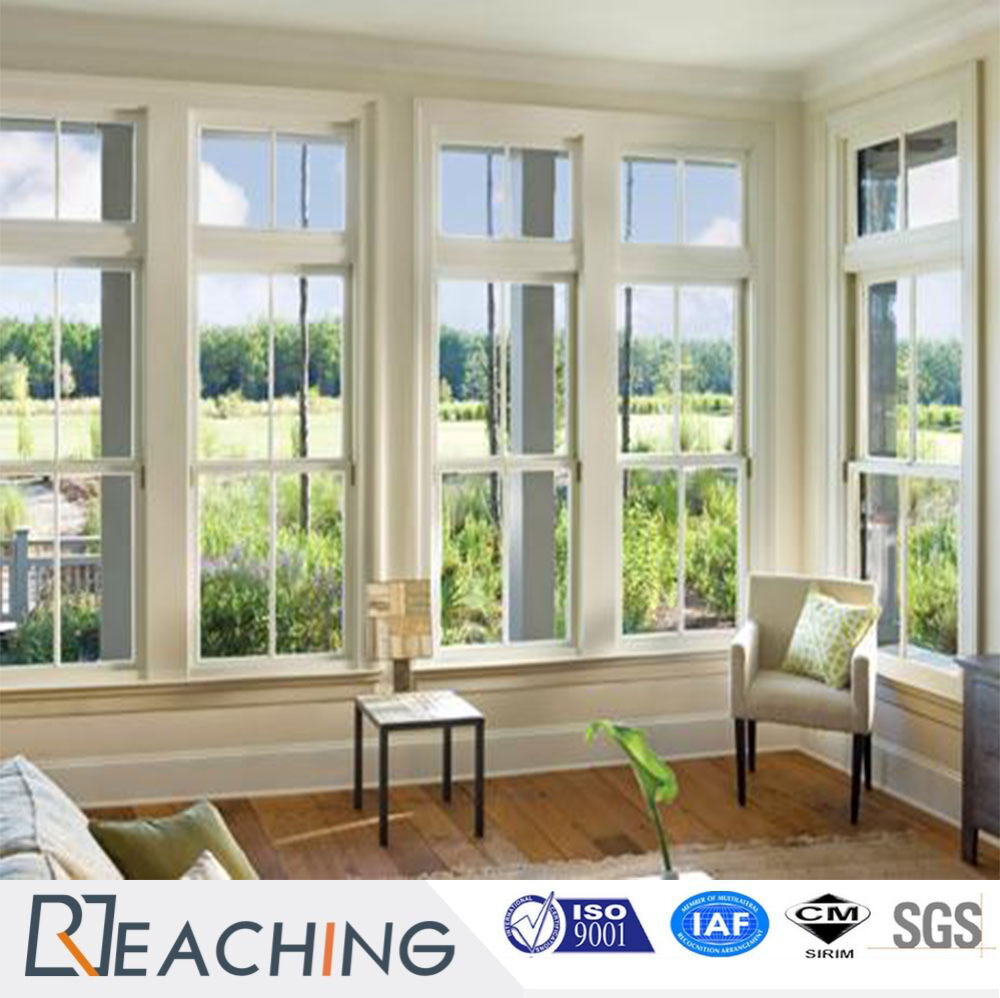 Conch Brand UPVC Fixed Windows White Frame with Steel Reinforcemen Inside