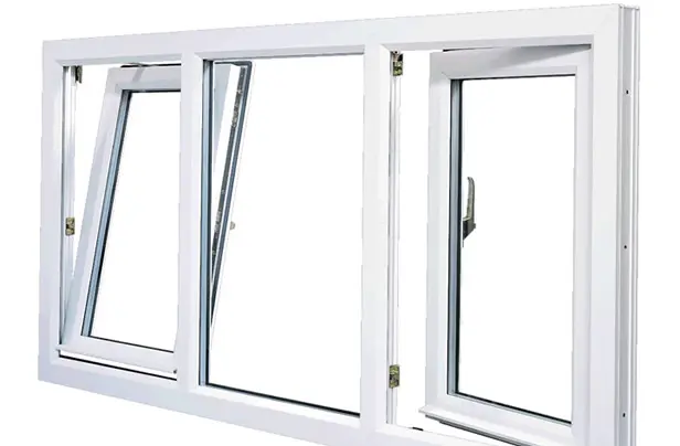 Modern Style American PVC Outward Opening Awning Window Double Tempered Glass for Kitchen Use Graphic Design Solution Available