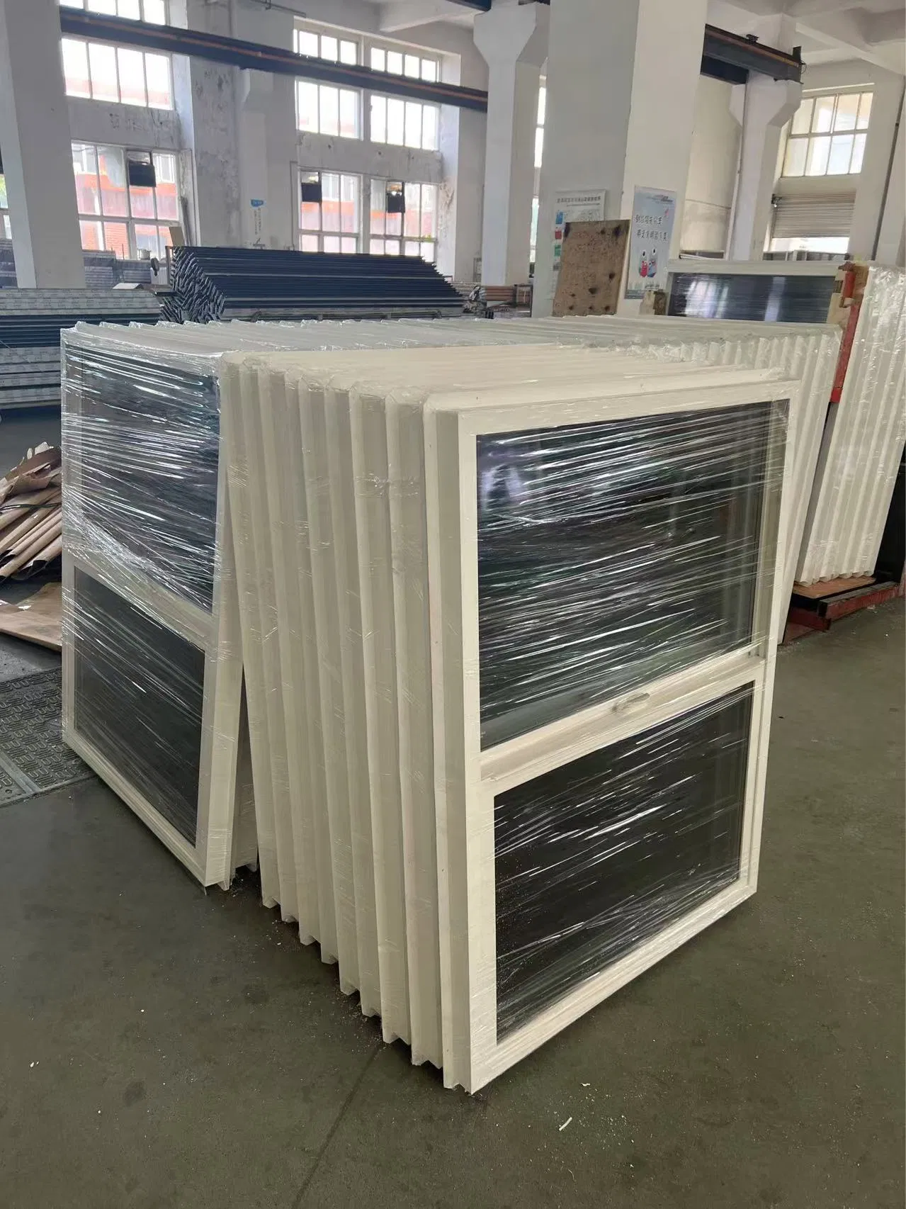 UPVC Sliding Window with Fixed Screen and Inbuit Grilles