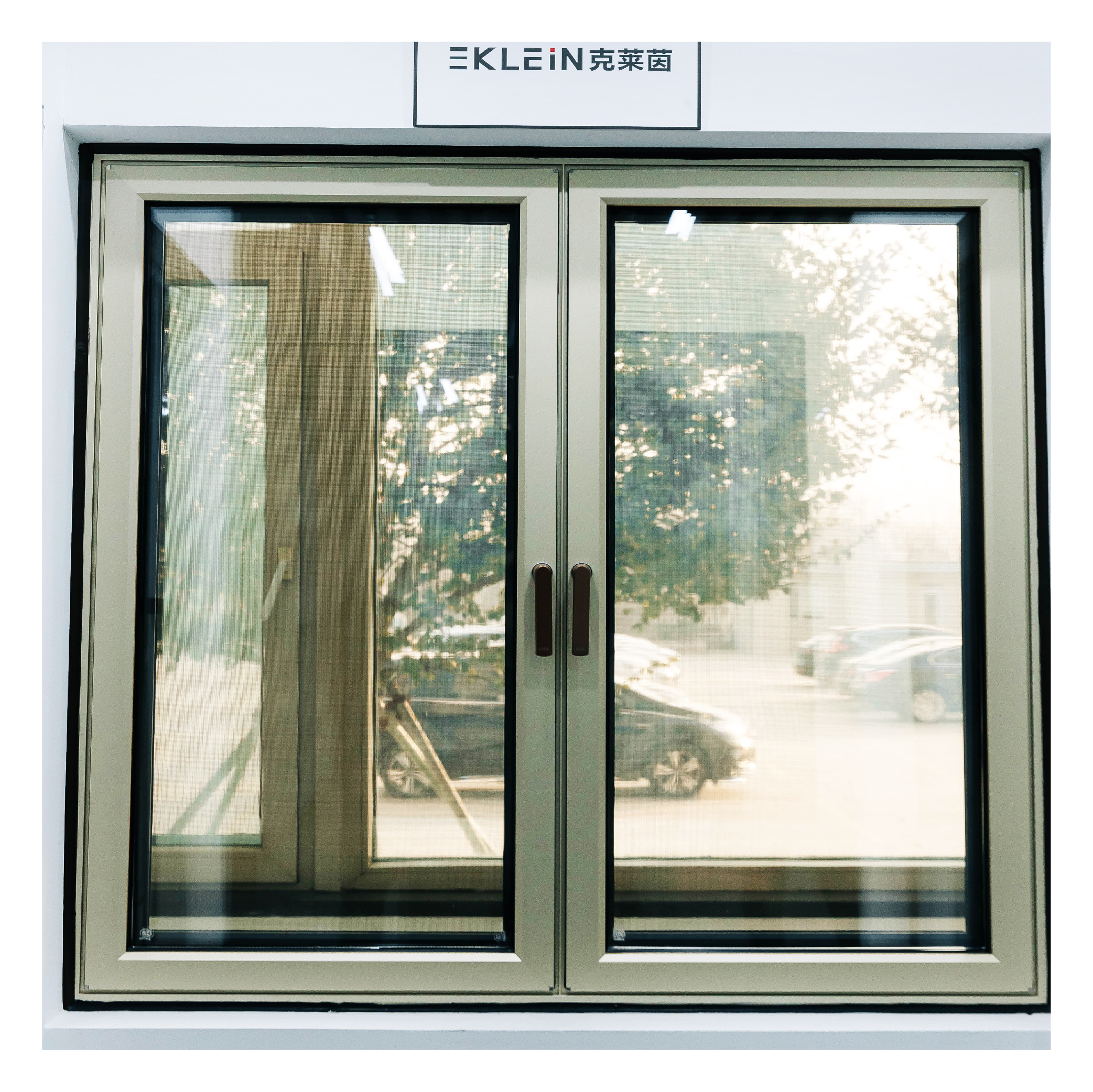 Cheap Price Double Swing PVC UPVC Profile Casement Windows