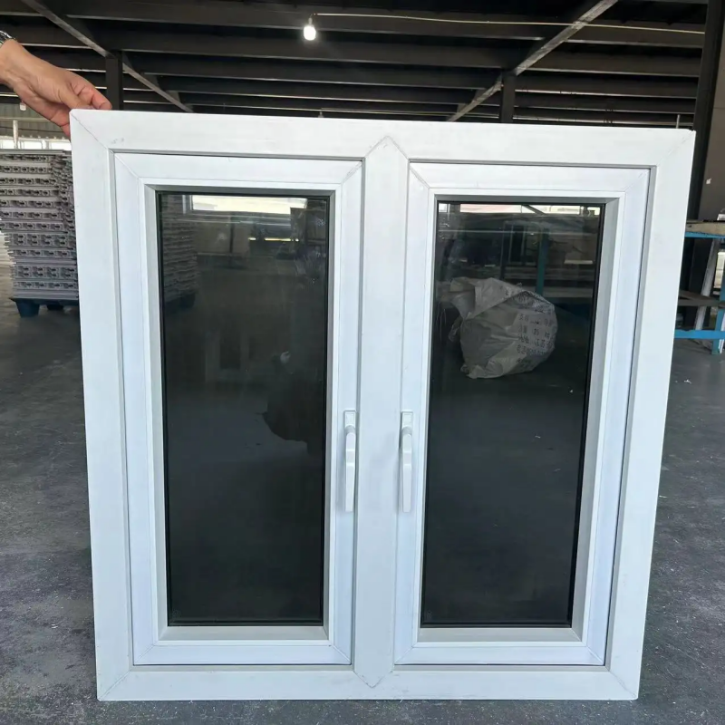 Soundproof White UPVC Windows and Doors Safety UPVC/PVC Double Glazed Casement Windows