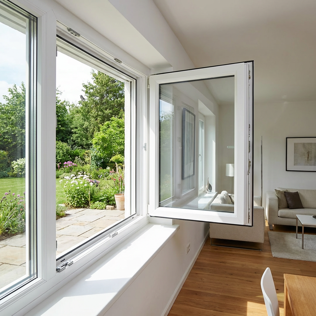 EU Certified Pvc Window Customized UPVC Windows Double Glazing PVC Casement Window