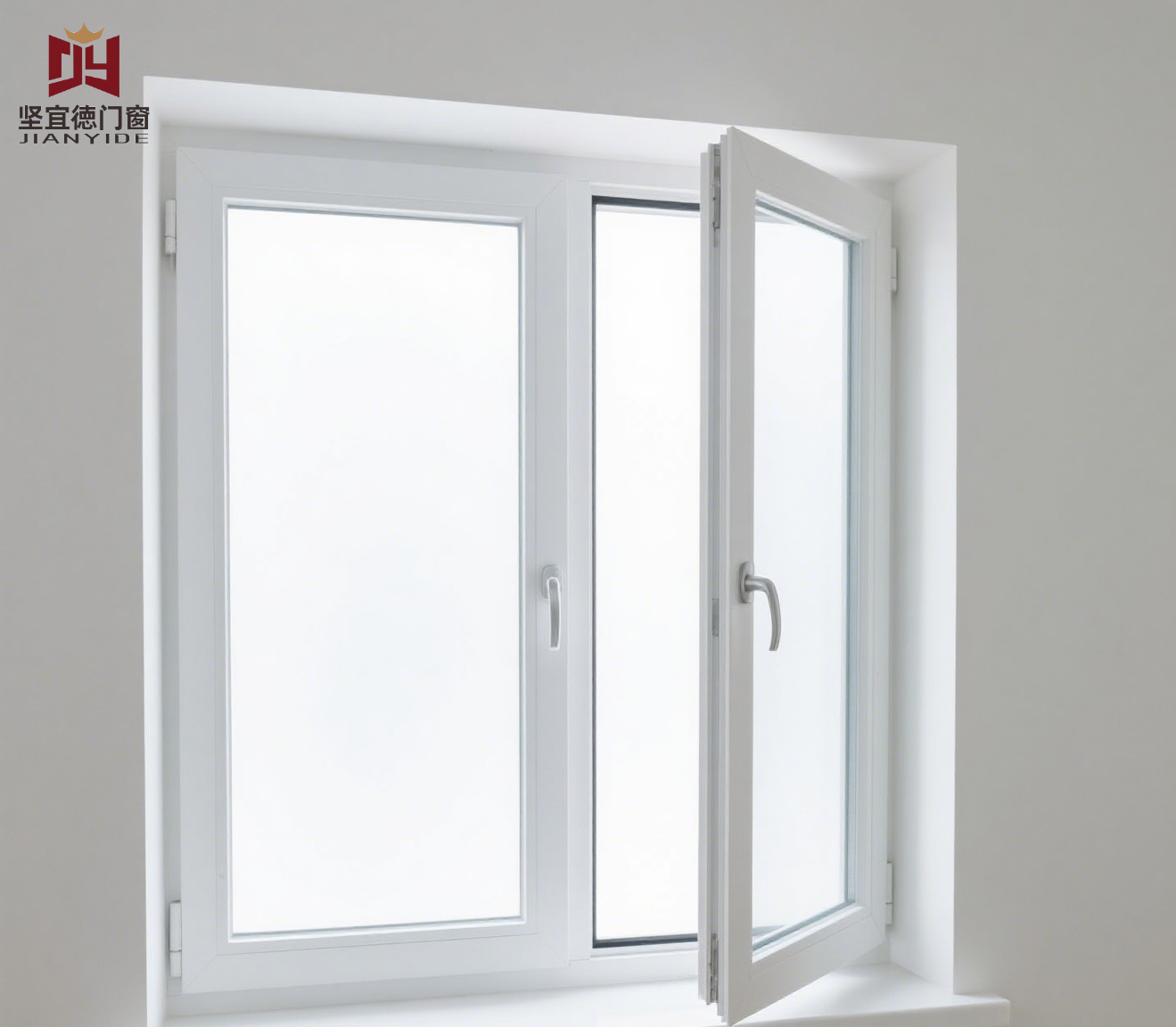 High Performance Energy Saving PVC Casement Window | T Tilt and Turn Window | Low-E Glass Vinyl Window for Cold Climate