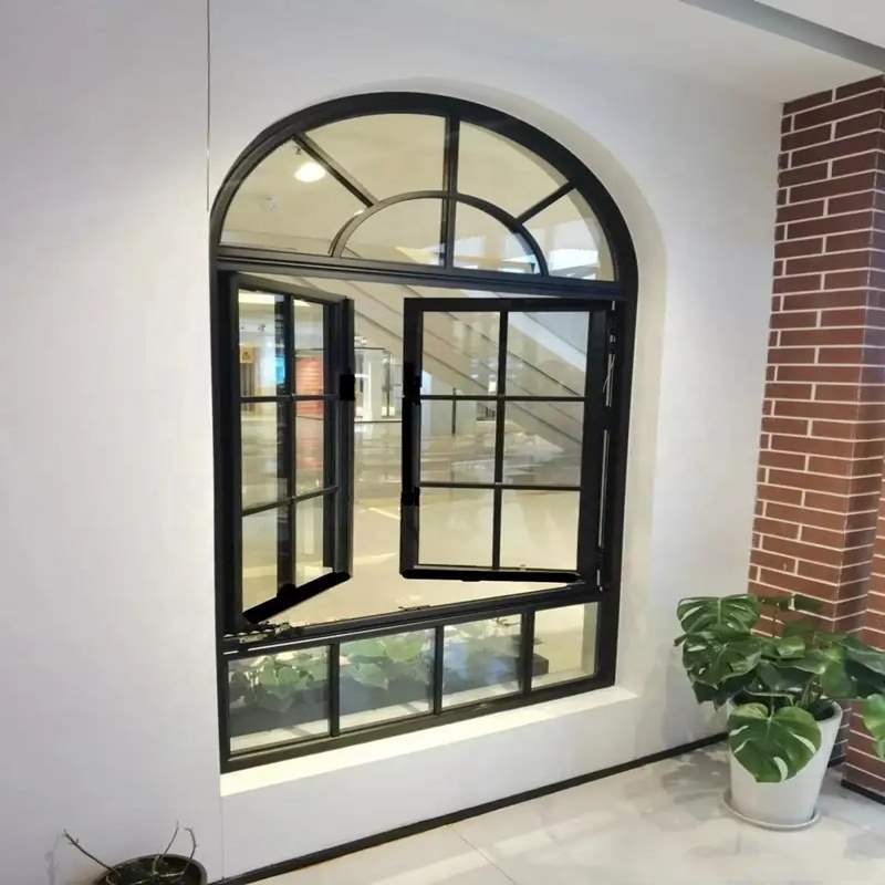 Professional Design Customizable Double Glazed Window Aluminium Casement Windows With Screen