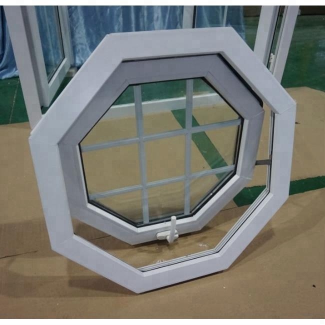 Special Shape Pvc/upvc White Octagon/round Casement/fixed windows