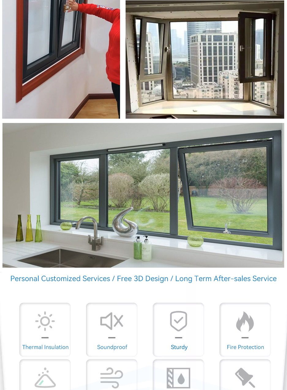 Aluminum Tilt and Turn Window 2