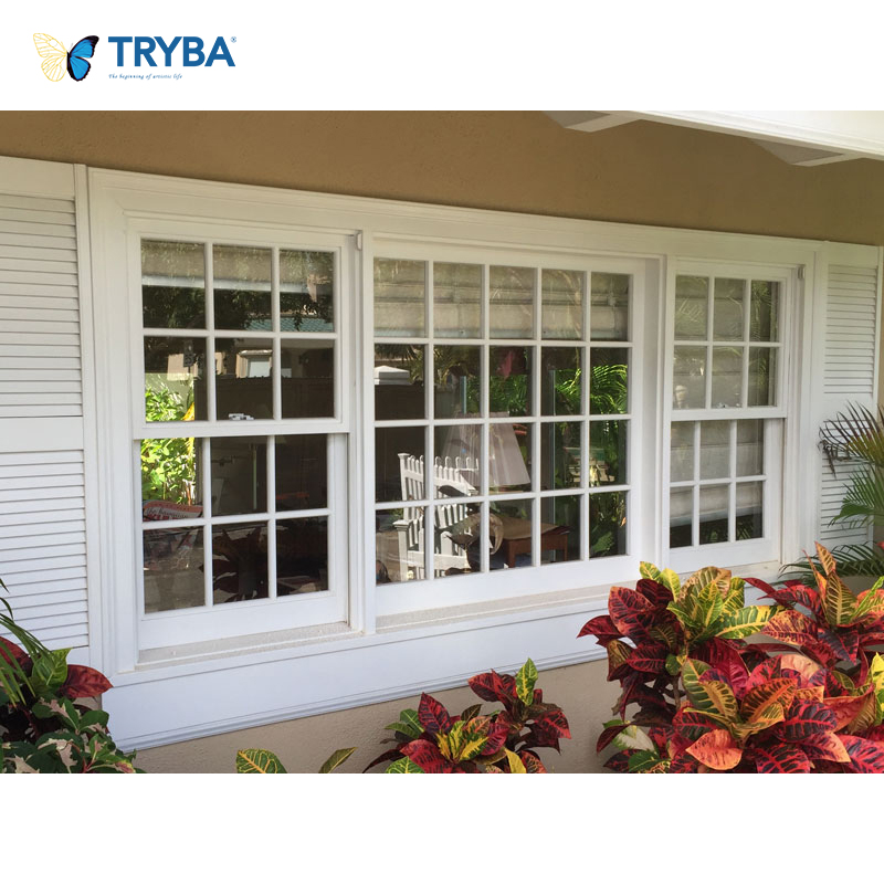 American Standard Double Glazed Low U-Value Vinyl Single Hung Windows For Residential Homes
