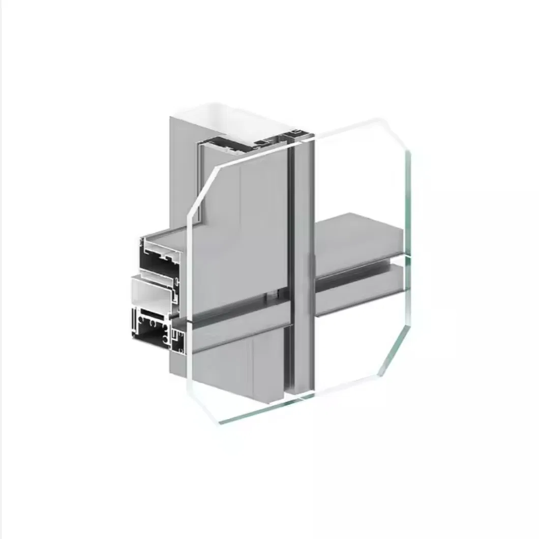 Hidden frame glass curtain wall