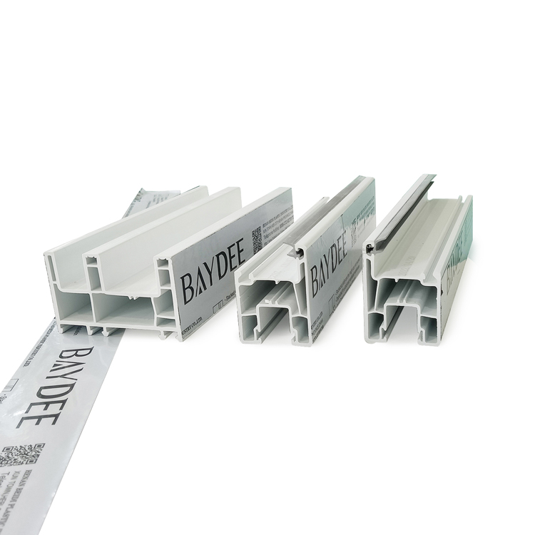 Fuson Upvc windows Pvc Casement windows Upvc Pvc Frame Profile With Glass Double Casement windows Profile With Mosquito Net