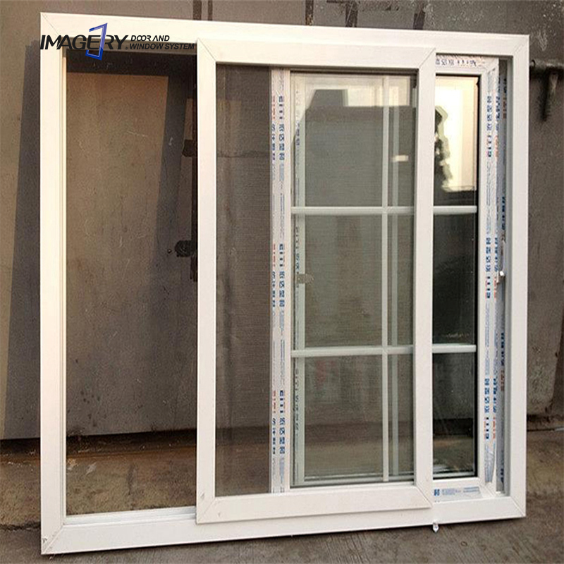 Home Security Hurricane Impact Proof House Double Glazed Pvc Upvc windows and Doors Frame Glass Plastic Upvc Pvc Sliding Window