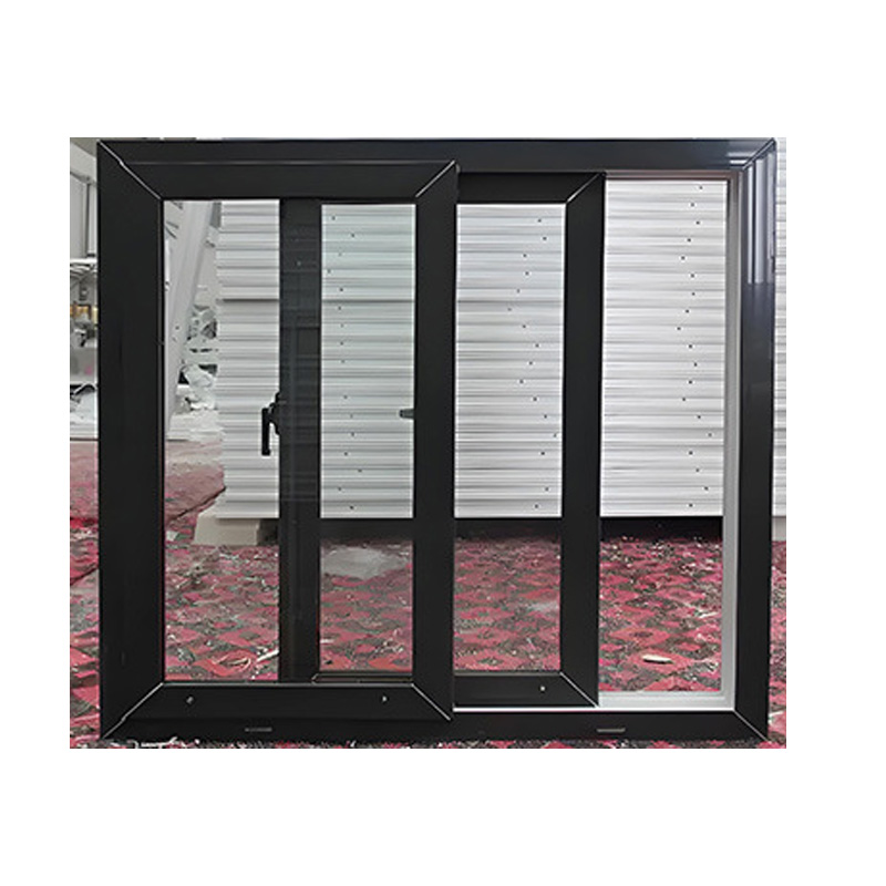 Cost Effective UPVC Window with Low Maintenance Sliding Louver Curtain Easy Cleaning Tilt Turn Function and Mosquito Net