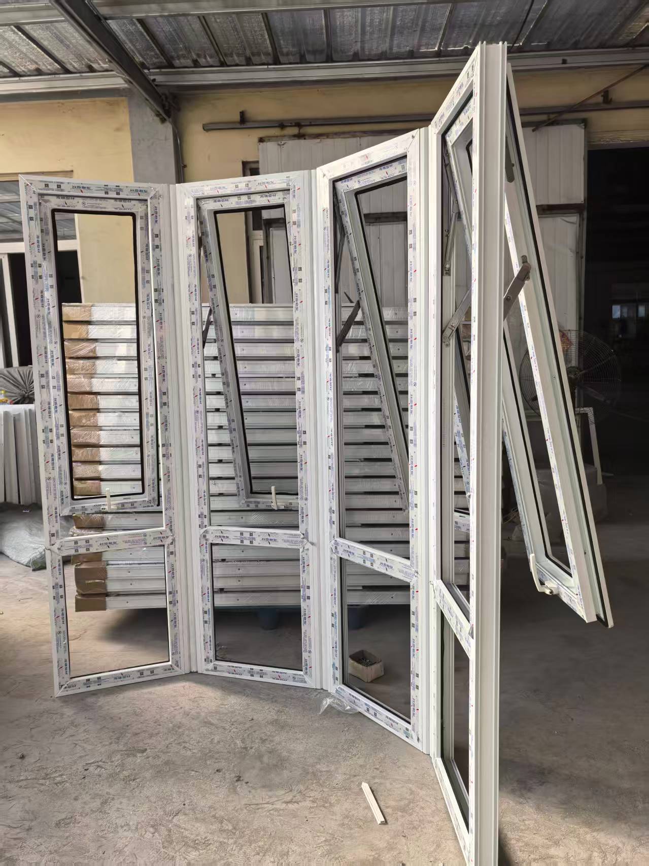 TOMA Customized High-quality Commercial Building Sliding Windows UPVC Windows Double-layer Glass PVC Sliding Windows
