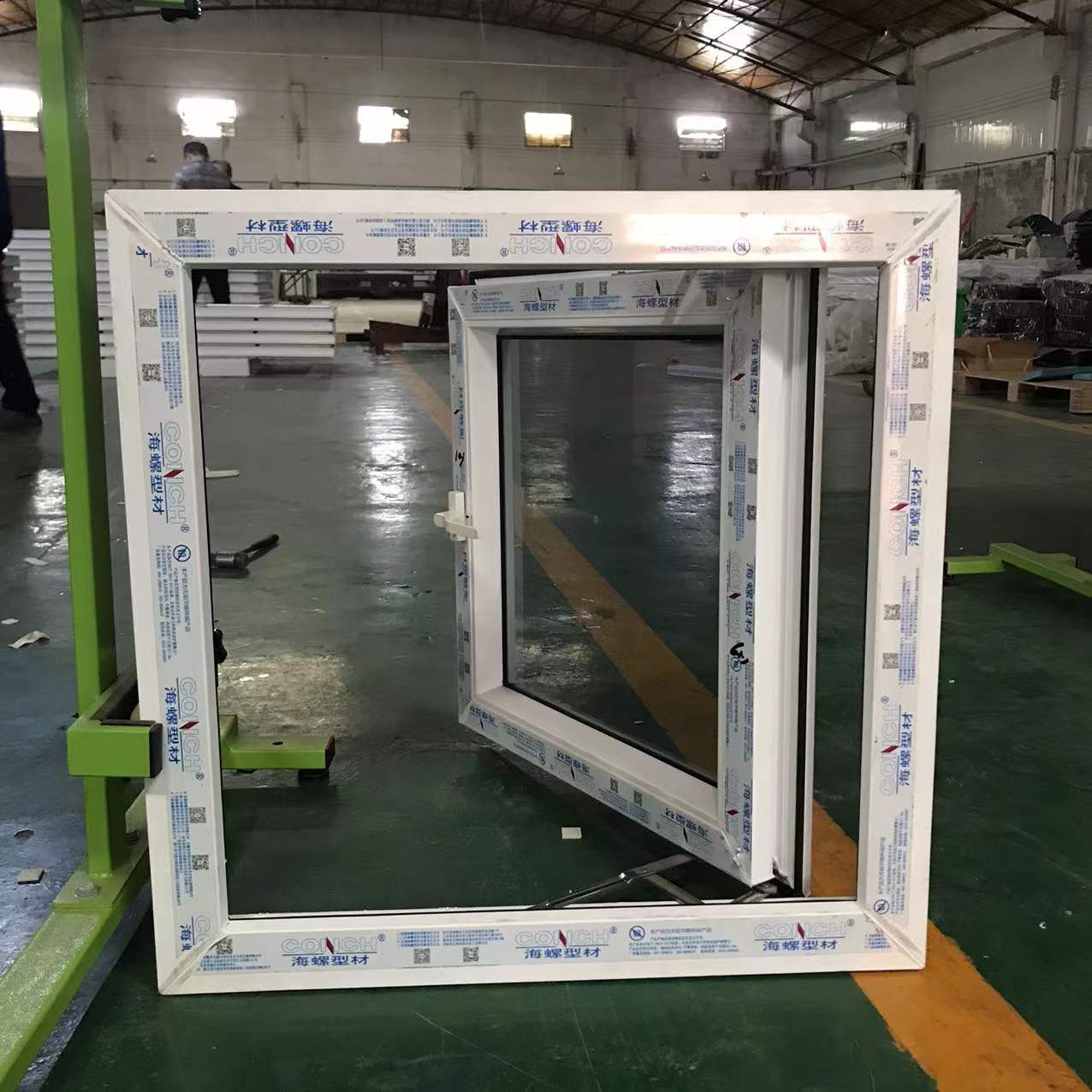 Security Pvc Upvc Windows Wood Grain Frame Bedroom Casement Swing Windows Soundproof Double Glass Upvc Pvc Casement Window