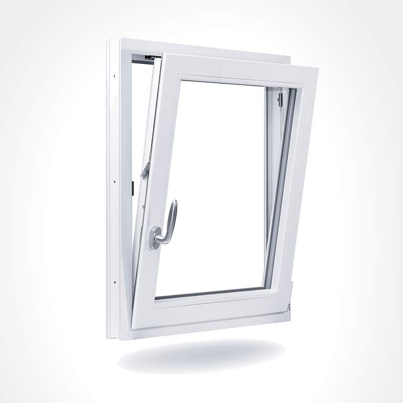 NUOXIN European Style Double/tripled Glazed Glass Window Tilt and Turn PVC Vinyl Windows Prices For Sale
