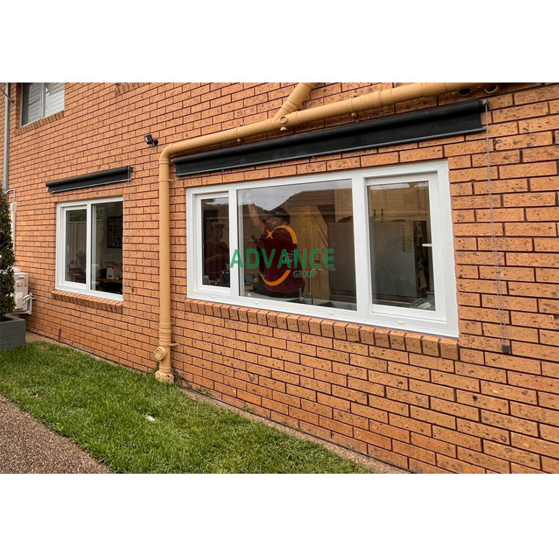 2 Panel Insulated Pvc Upvc Plastic Sound Proof Glass Casement windows