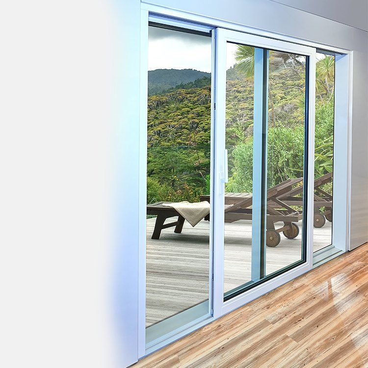 Modern Style UPVC Sliding Windows and Customized Doors for Bathroom &amp; Bedroom-Waterproof &amp; Soundproof