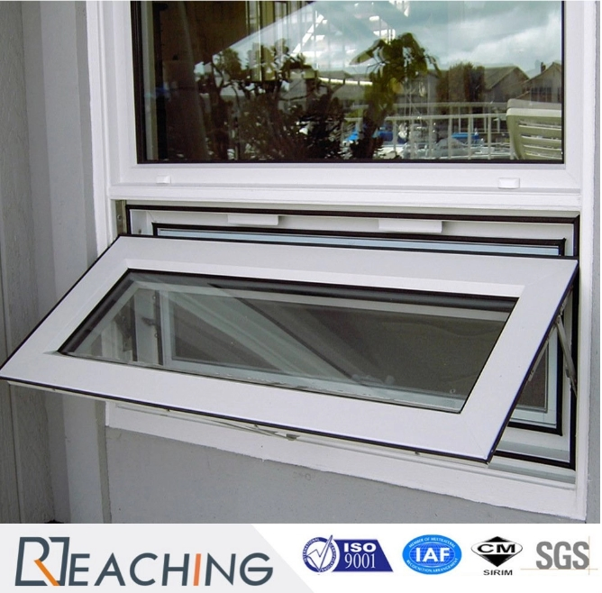 Wholesale Factory Manufacture Customized Bedroom PVC UPVC Window Black Aluminum Top Single Hung Awning Window