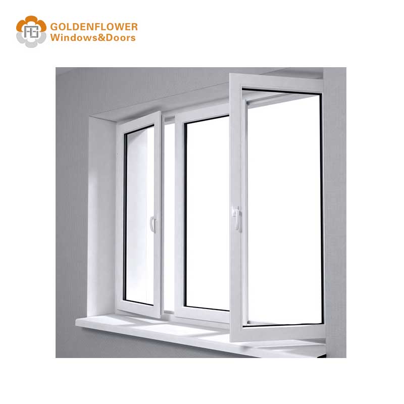 Customized Aluminum UPVC Glass Casement Windows Simple Design Plastic Window Frame Luxury Energy Efficient Doors Window