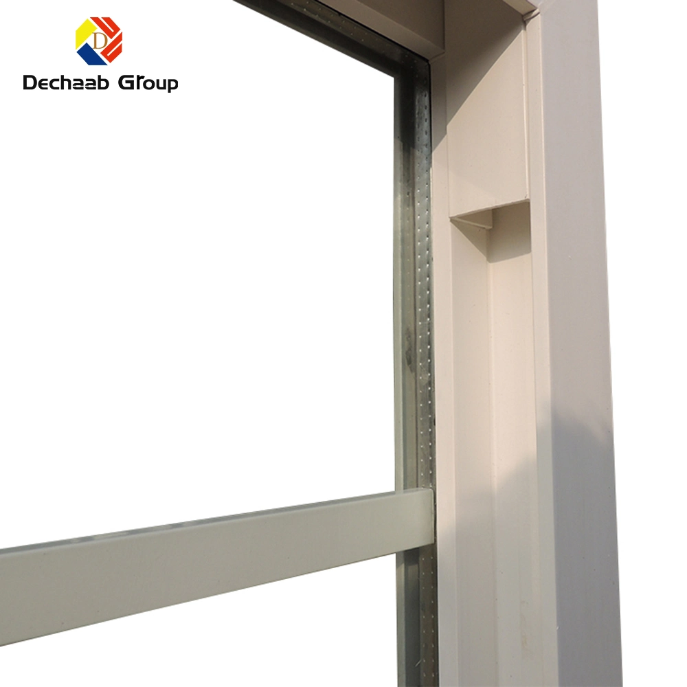 UPVC/PVC Single Hung Safety American Style Vertical Sliding Window with Guard