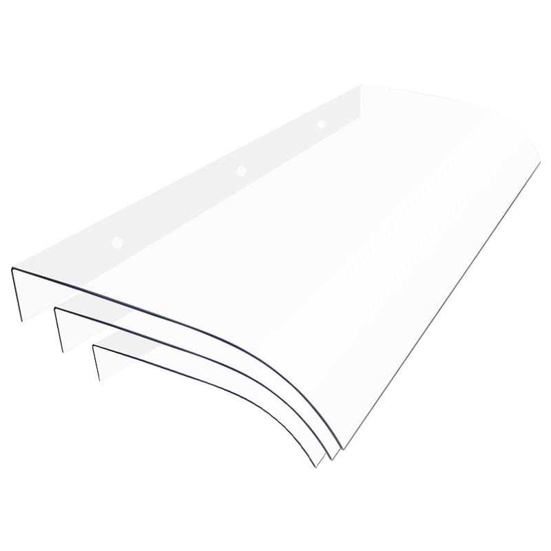 Modern YUEYOU Polycarbonate Roofing Sheet 3.5mm Durable Rainproof Outdoor Transparent Canopy Bracket Awning 5 Year Warranty