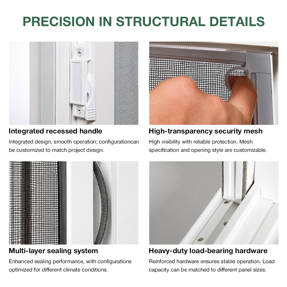 American Standard NFRC Vinyl Window Single Hung PVC Window American Standard For Coastal Building Sliding Window