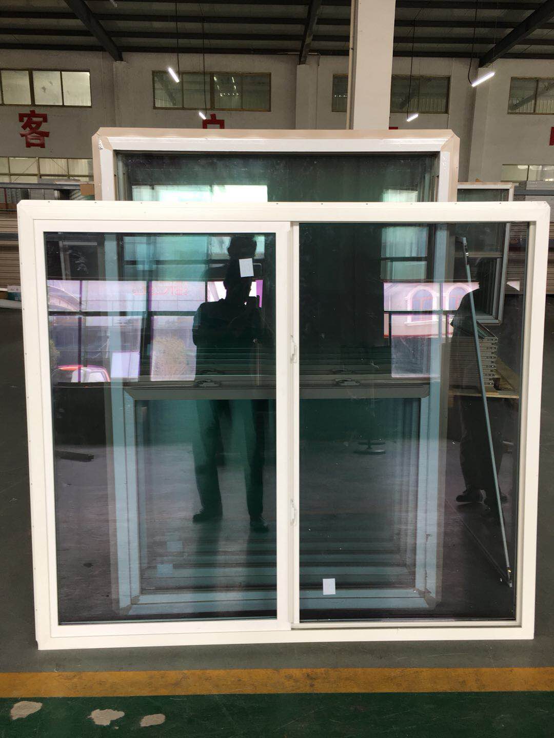 Soundproof Windproof Hurricane Impact Glass UPVC windows Single Double Glazed Vinyl Sliding PVC Windows