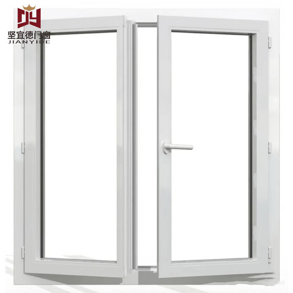 China Design UPVC Windows Double Glazing Swing PVC Casement Window Villa Soundproof Windows For