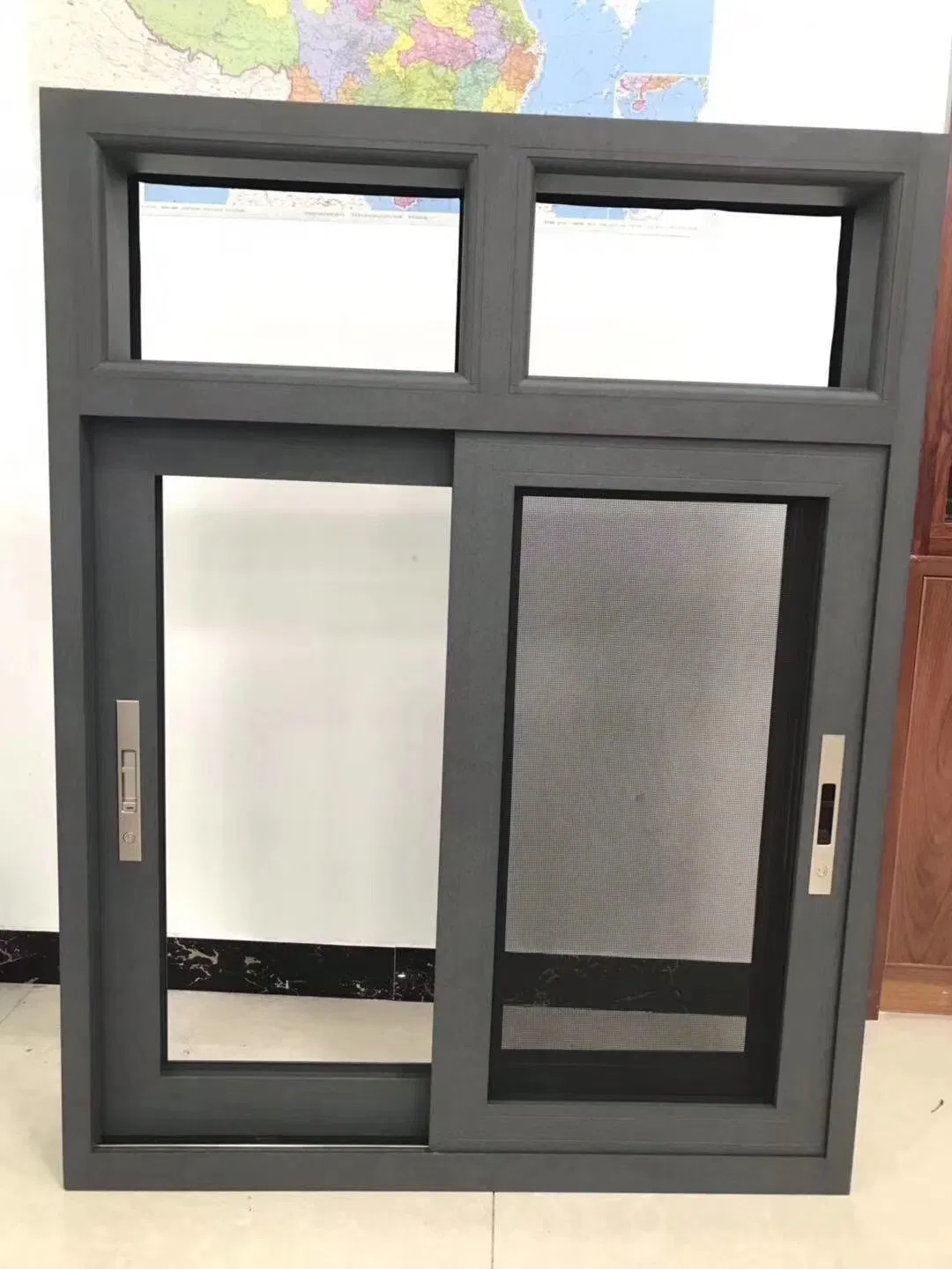 Factory Price House Aluminium UPVC PVC Metal American Hurricane Impact Grill Design Reflective Glass Double Glazed Triple Fixed Sliding Casement Aluminum Window