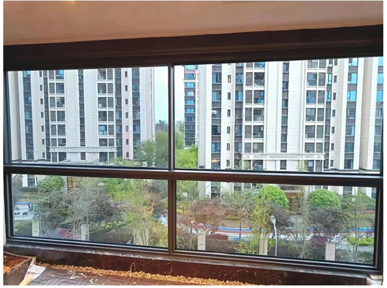 Residential Office Panoramic Floor-to-Ceiling Double Sliding with Insulated Advanced UPVC Window and Aluminium Window