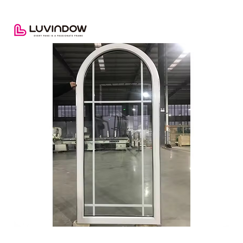 Luvindow American Hot Sales Vinyl Thermal Break Aluminium Double Hung Large windows For Bathroom