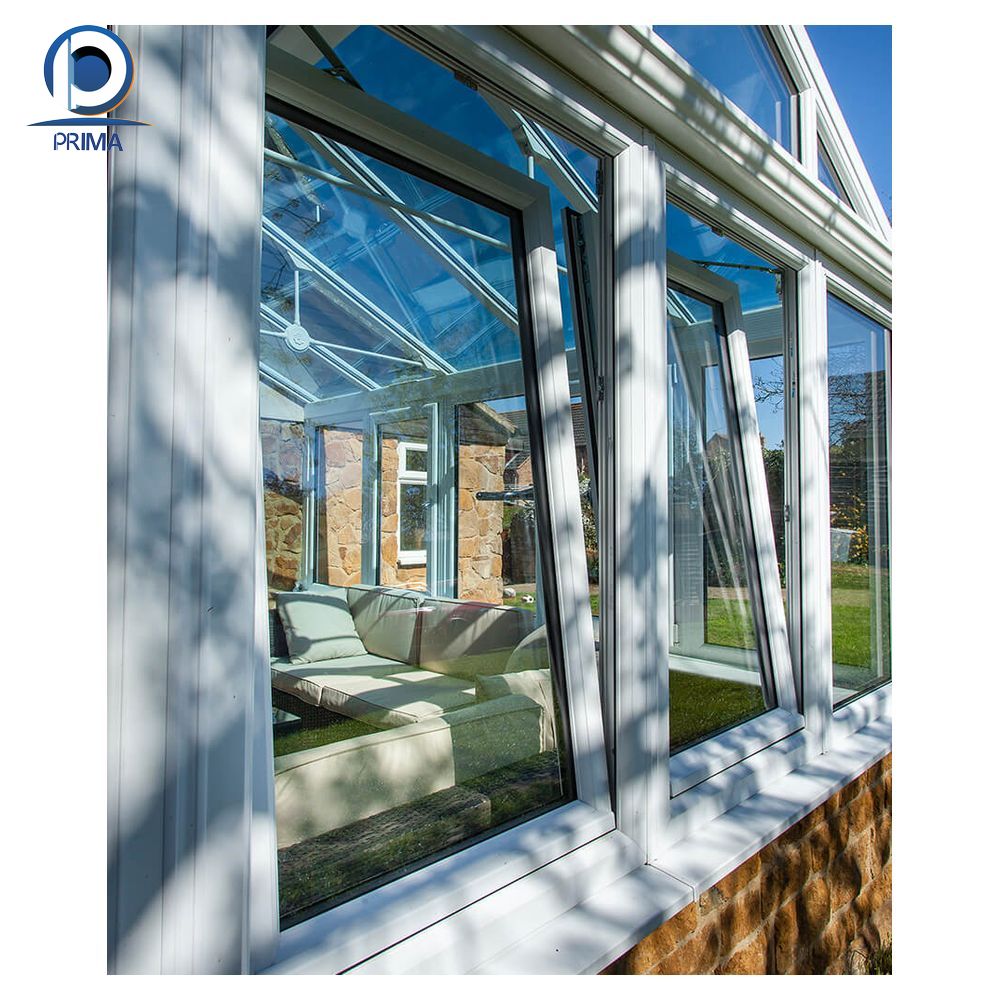 PRIMA Coastal Grade UPVC Tilt Turn Window Salt Resistant Tilt Turn Window Durable UPVC Tilt Turn Window