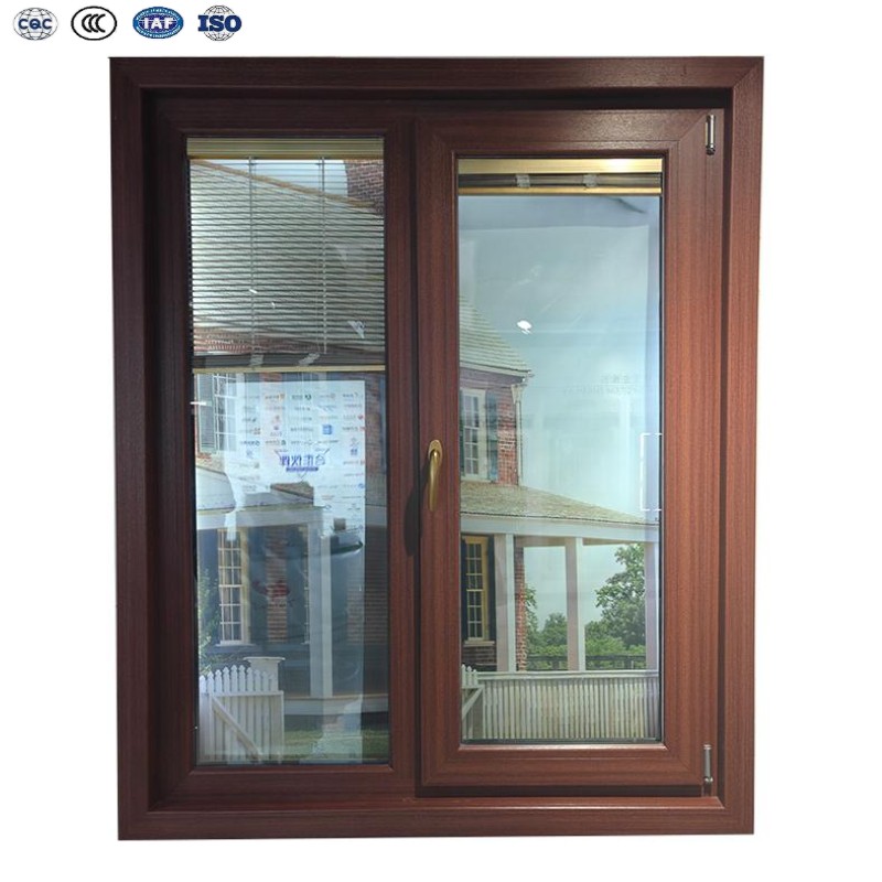 Luxury Villa Exterior UPVC PVC Window High Strength Frame Double Tempered Glass Windproof Soundproof Energy Certified Swing
