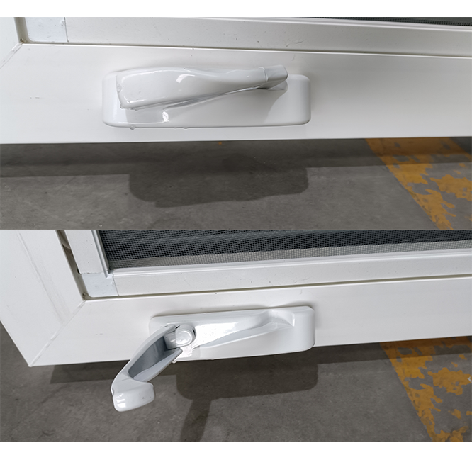 American Style Crank Casement Impact Resistance Glass Windows for USA Upvc Window Customized Size WEIKA Windows Design Pvc