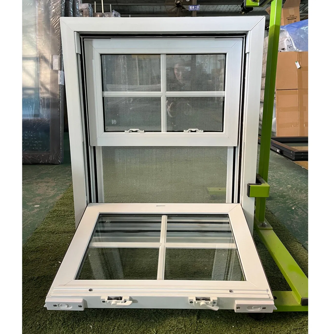 Double Hung Sliding Vinyl UPVC/PVC Windows Modern French Design Folding Interior Exterior Windows