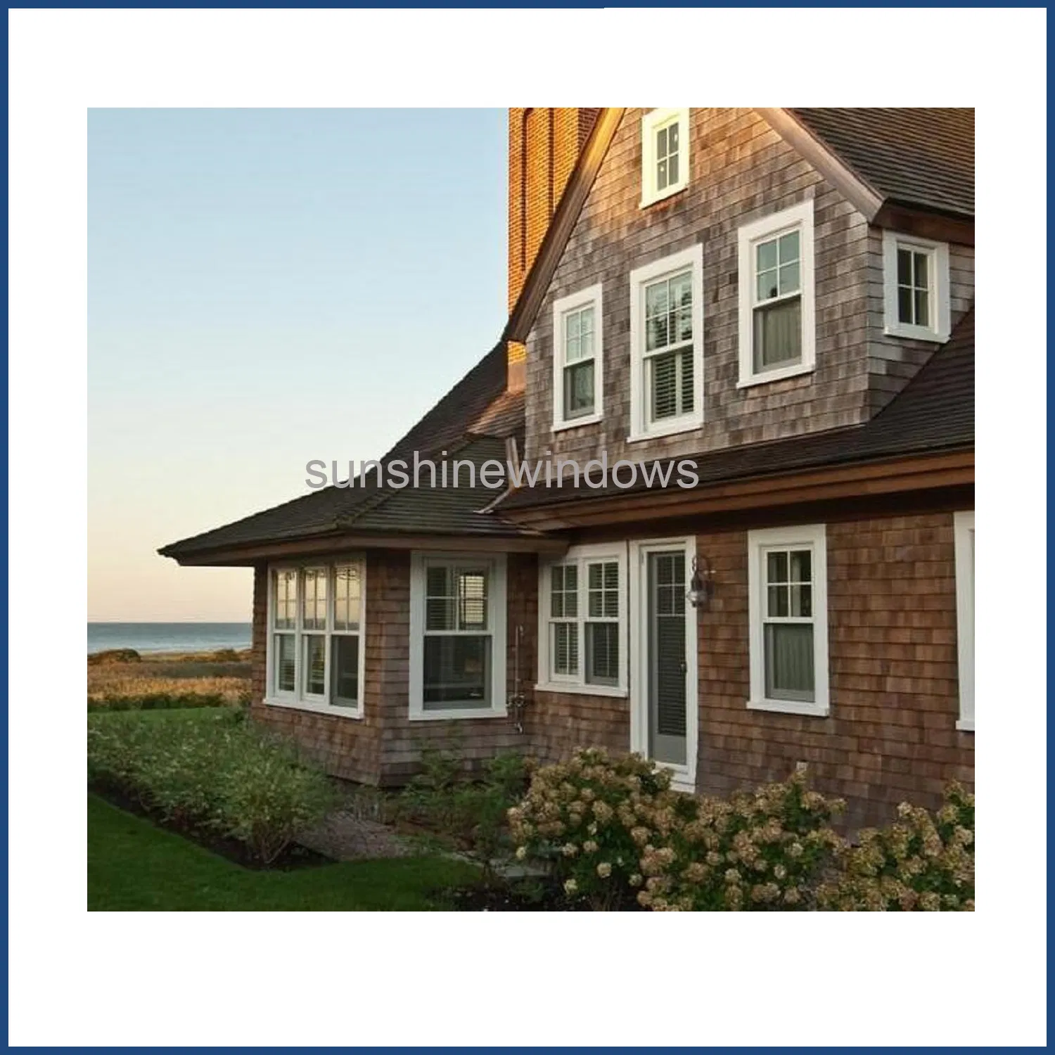 American Style UPVC Single Hung Window with High Quality