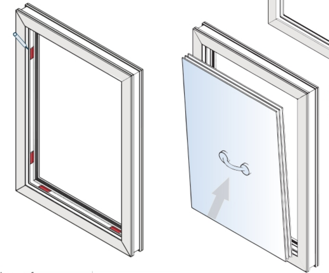 4th Generation Modern Horizontal UPVC Casement Window Soundproof Thermal Insulation PVC-U Factory Direct Customized Swing Villa