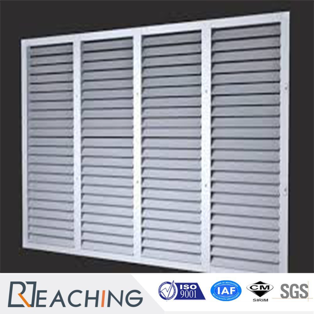 Economic White UPVC Shutter Window Adjust The Light Louvre Window