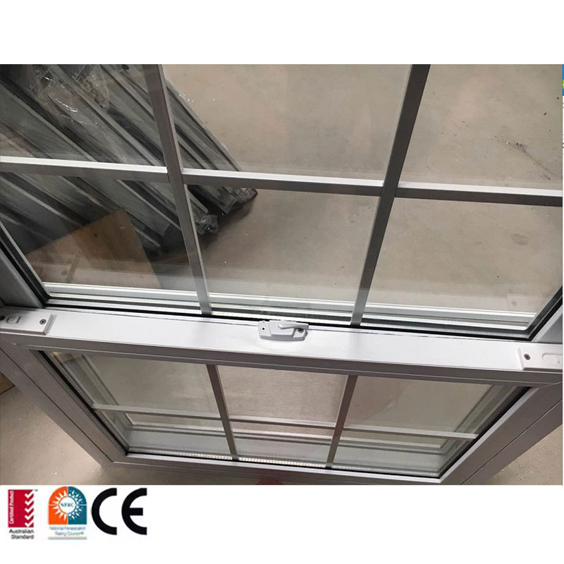 Easy Clean &amp; Sliding Tilt Wash White UPVC Single Hung Window Modern Design for Residential Commercial Buildings