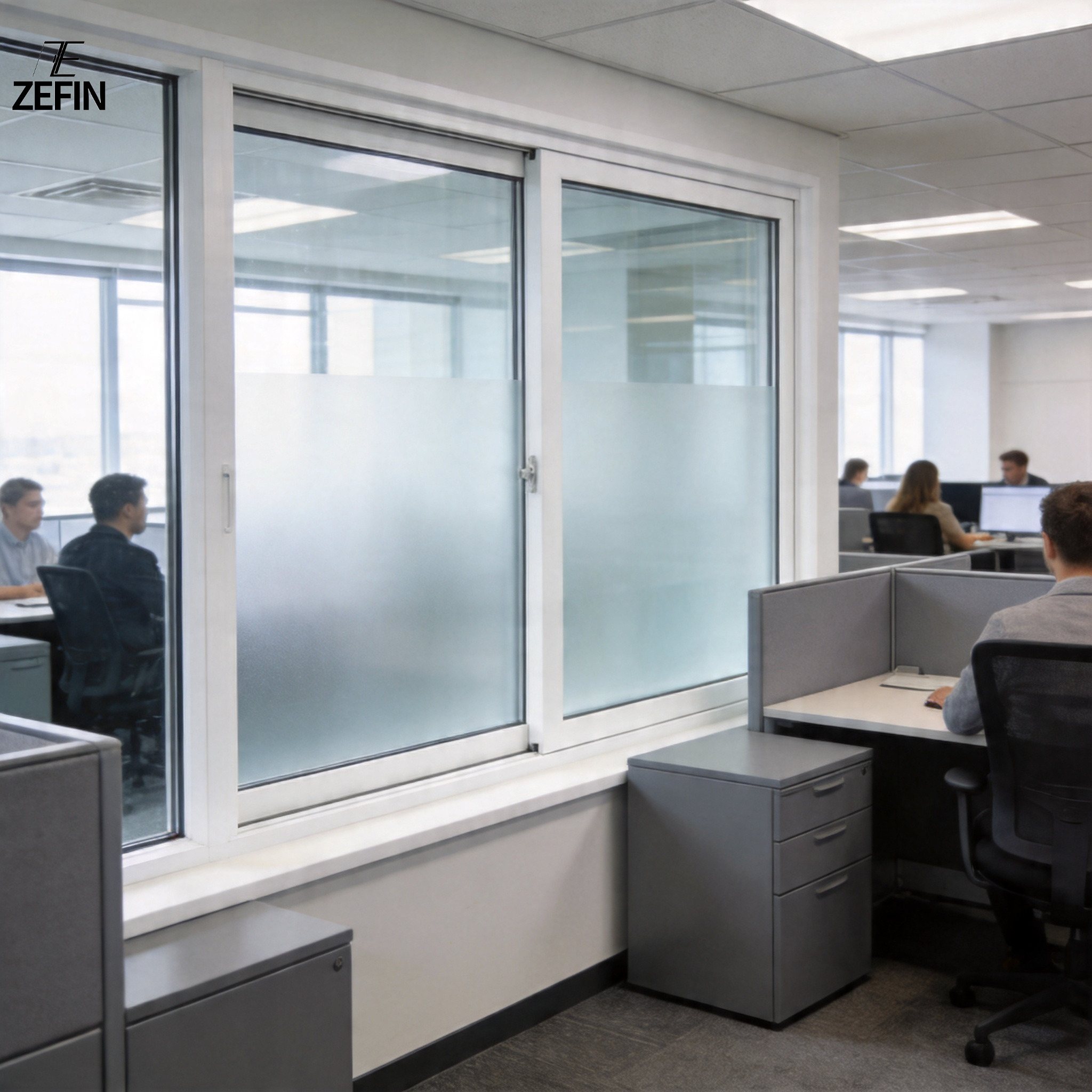 Customizable Soundproof UPVC System Window with Double Glazed Soundproof Window and Heat Insulation Modern Design