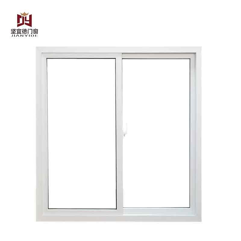 Modern Waterproof Horizontal Sliding Window White UPVC Double Glazed Hanging Customized Size For European Style Aluminum Window